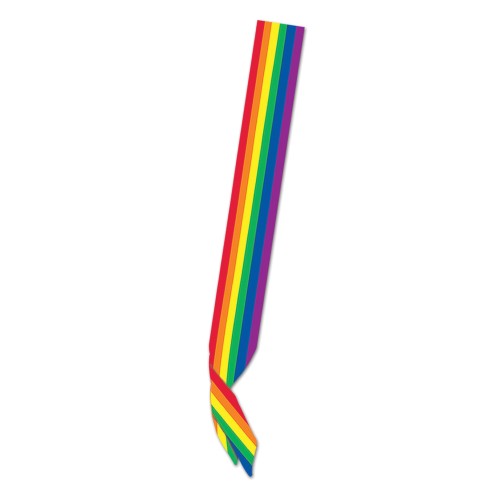 Rainbow Pride Satin Sash for Celebrations