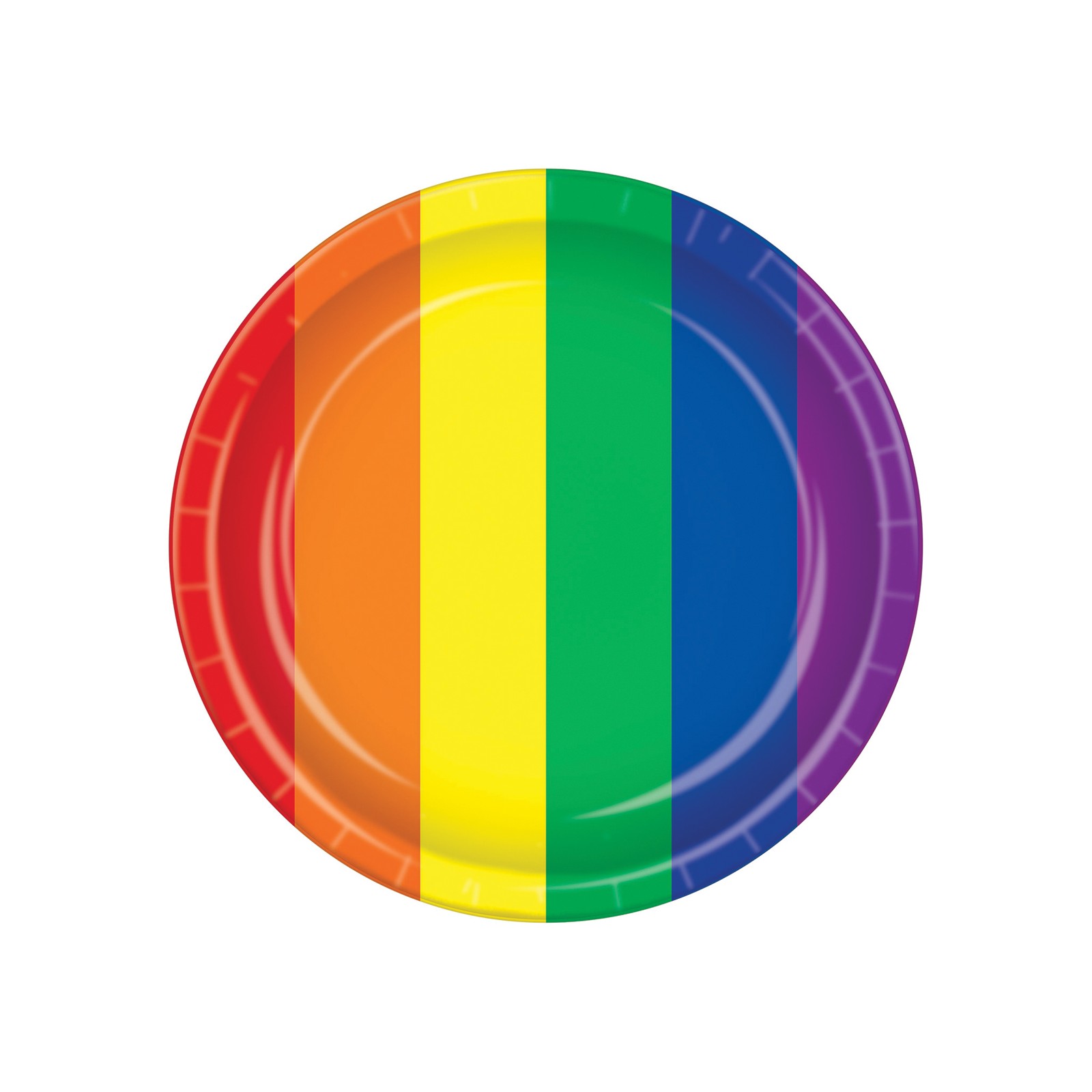 Pride Rainbow Party Plates - Set of 8