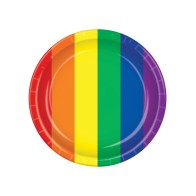 Pride Rainbow Party Plates - Set of 8