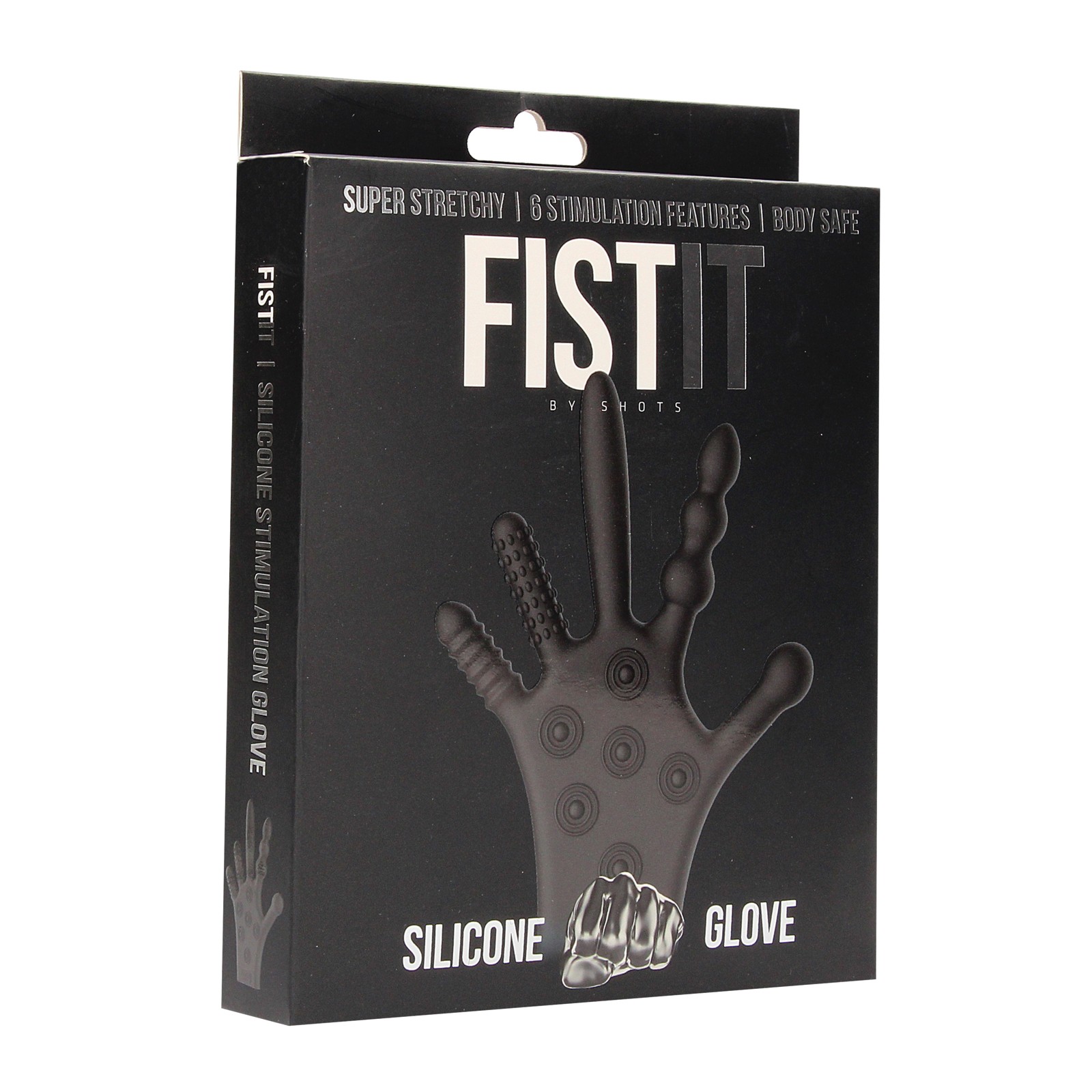 Shots Fistit Silicone Stimulation Glove - Black