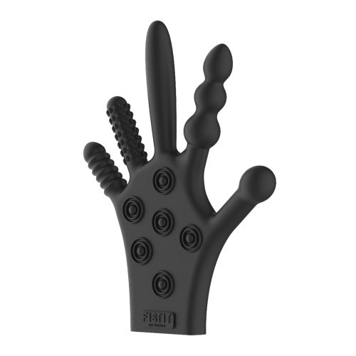 Shots Fistit Silicone Stimulation Glove - Black