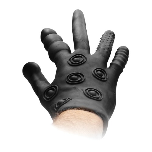 Shots Fistit Silicone Stimulation Glove - Black