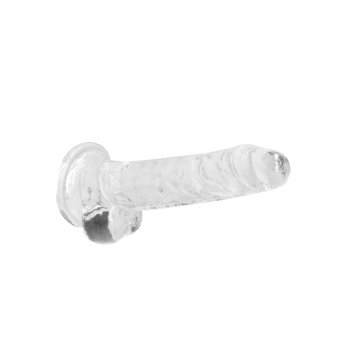 Shots RealRock 7" Transparent Dildo with Balls