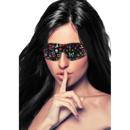 Old School Tattoo Style Eye Mask for Sensual Play