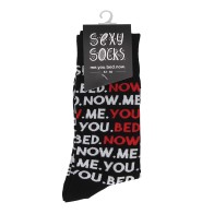 Shots Sexy Socks - You, Me, Bed, Now for Men