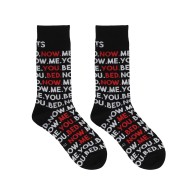 Shots Sexy Socks - You, Me, Bed, Now for Men