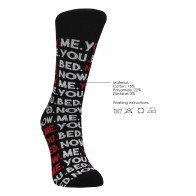 Shots Sexy Socks - You, Me, Bed, Now for Men