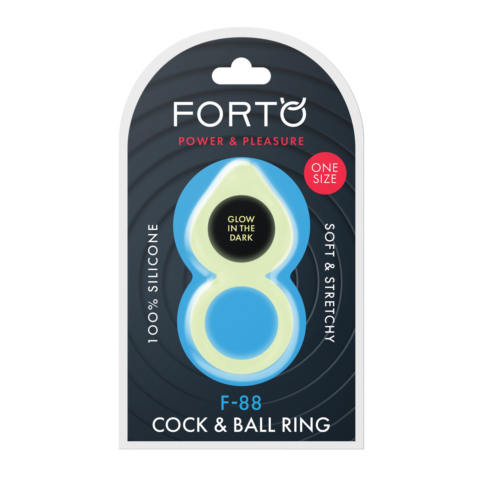 Forto F-88 Cock Ring Glow in the Dark