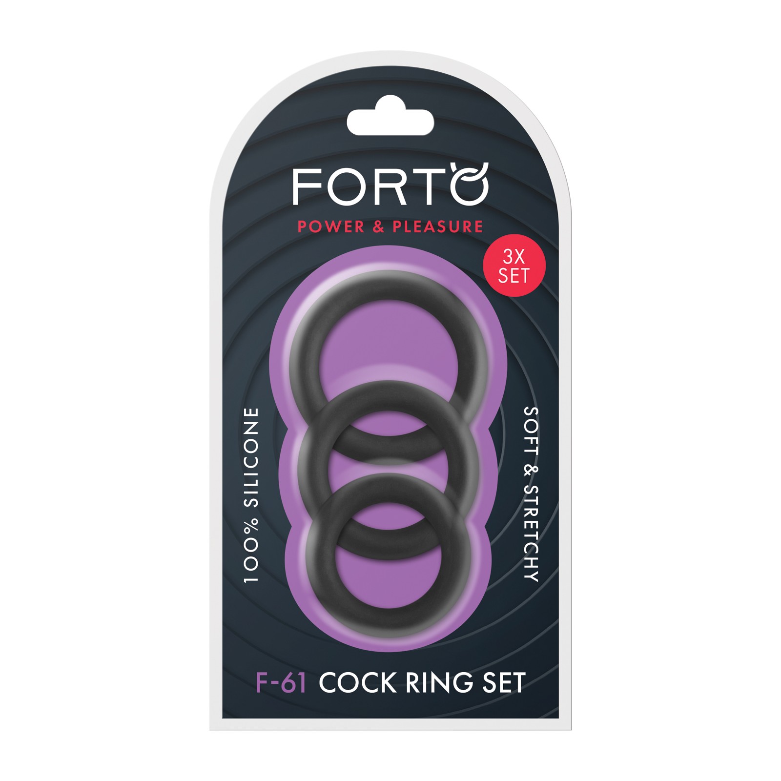 Set de Anillos para el Pene Forto F-61 para Placer Mejorado