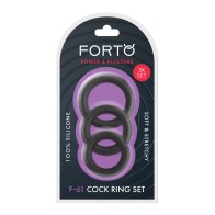 Set de Anillos para el Pene Forto F-61 para Placer Mejorado