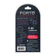 Forto F-61 Cock Ring Set for Enhanced Pleasure