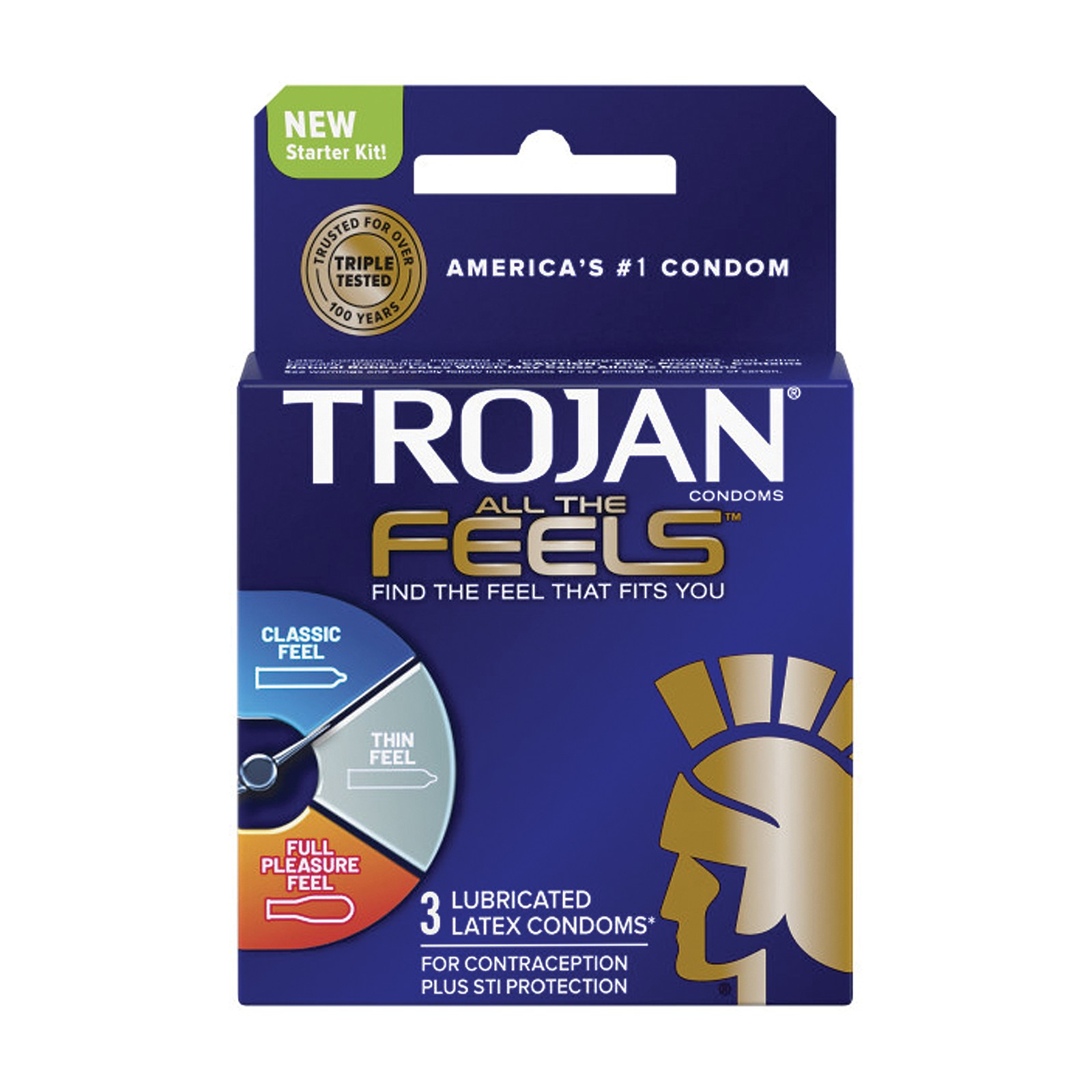 Trojan All the Feels Condom - Pack of 3