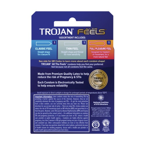 Trojan All the Feels Condom - Pack of 3