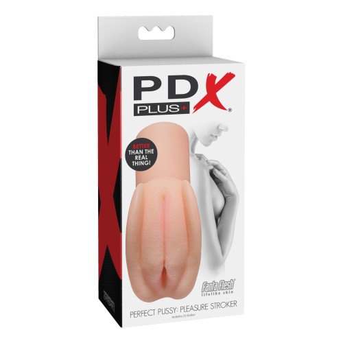 PDX Plus Perfect Pussy Stroker de Placer Marfil