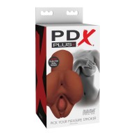 PDX Plus Pick Your Pleasure Stroker in Brown