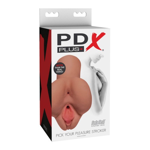 PDX Plus Elige tu Placer Stroker Marrón