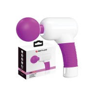 Masajeador Pretty Love Super Power Fun Gun - Blanco/Fucsia - Placer Supremo