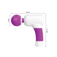 Masajeador Pretty Love Super Power Fun Gun - Blanco/Fucsia - Placer Supremo