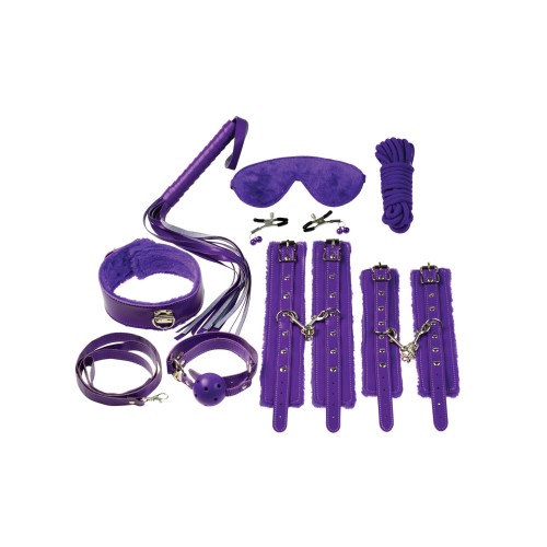 Plesur Everything Bondage 12 Piece Kit - Purple