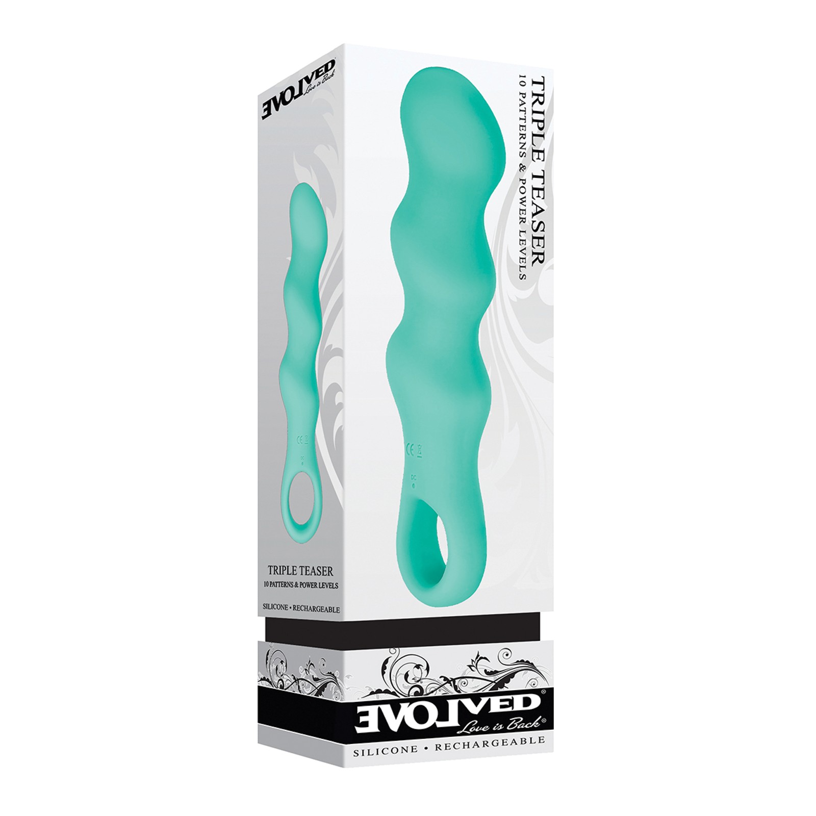 Evolved Triple Teaser Teal Vibrator