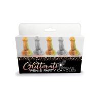 Glitterati Penis Party Candle - Pack of 5