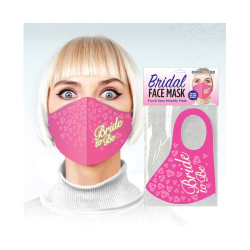 Glow in the Dark Bride to Be Face Mask - Pink