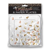 Platos de Fiesta con Penes Glitterati Paquete de 8