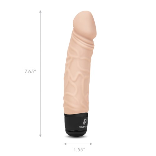 Powercocks 6.5" Realistic Vibrator Ivory