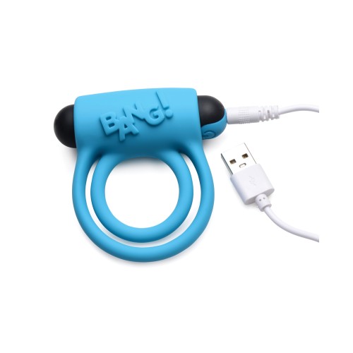 Bang Anillo Vibrador Bullet Control Remoto Azul