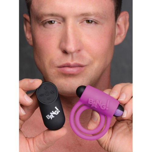 Bang! Vibrating Cock Ring with Remote