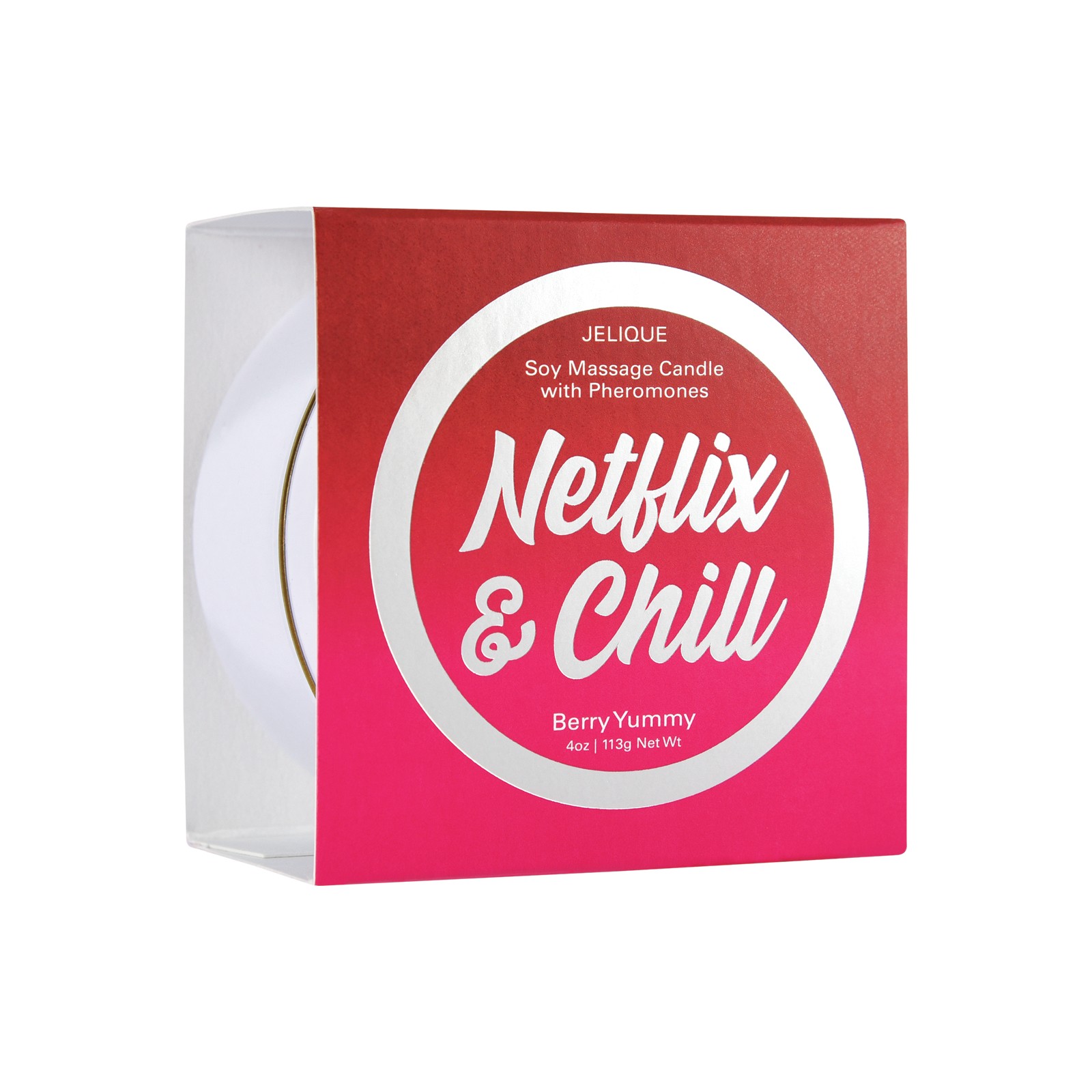 Jelique Massage Candle 4 oz Netflix Chill Berry Yummy