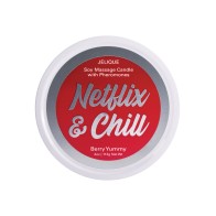 Jelique Massage Candle 4 oz Netflix Chill Berry Yummy