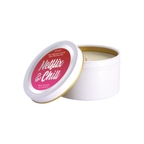 Jelique Massage Candle 4 oz Netflix Chill Berry Yummy