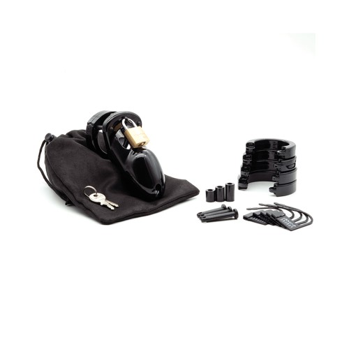 CB-3000 3-Inch Cock Cage and Lock Set - Black