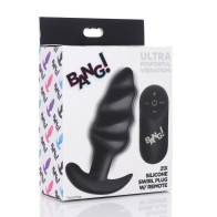 Bang Plug Anal Vibrante Control Remoto Negro