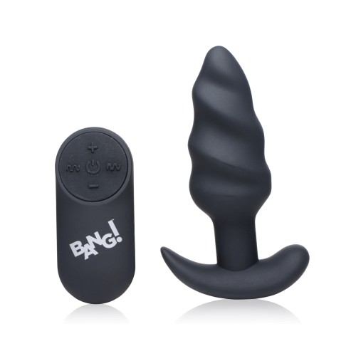 Bang 21X Vibrating Butt Plug Remote Control Black