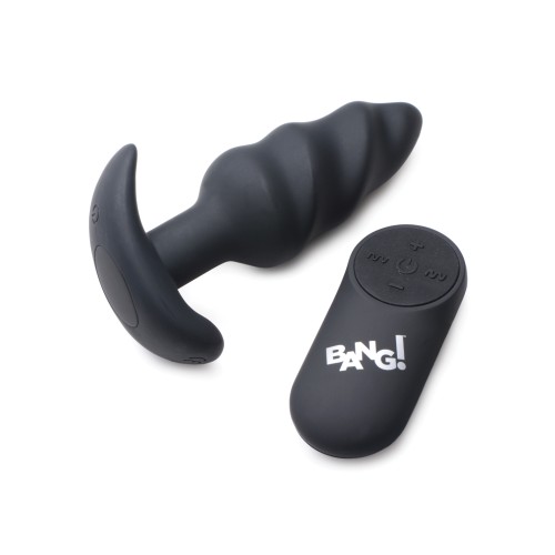 Bang Plug Anal Vibrante Control Remoto Negro