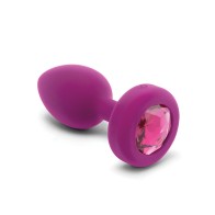 Plug Vibrador Jewel Control Remoto (S/M) - Fucsia