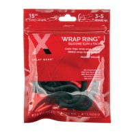 Silicone 15 Inch Slim Wrap Ring Black