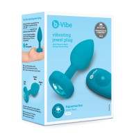 b-Vibe Remote Control Jewel Plug - S/M - Teal