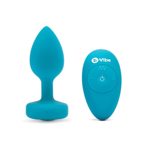 Plug Jewel de Control Remoto b-Vibe - S/M - Verde Azul