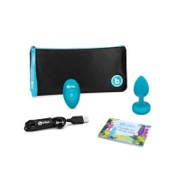 Plug Jewel de Control Remoto b-Vibe - S/M - Verde Azul