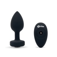 b-Vibe Plug de Joyas Vibrante Control Remoto Negro