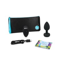 b-Vibe Plug de Joyas Vibrante Control Remoto Negro