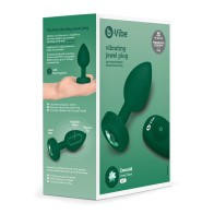 Plug Jewel Vibratorio Control Remoto b-Vibe M/L Verde Esmeralda