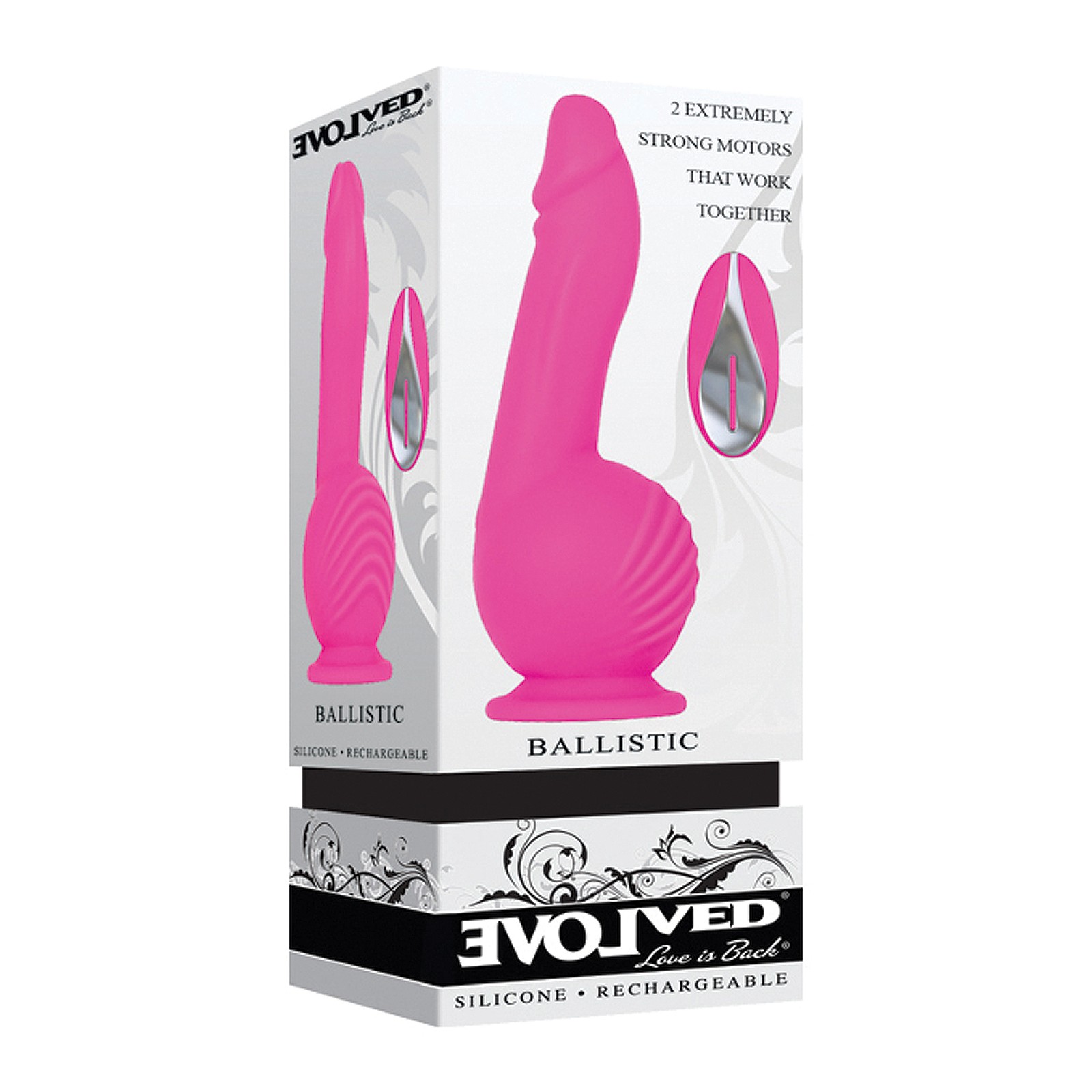 Dildo Ballistic Evolved en Rosa