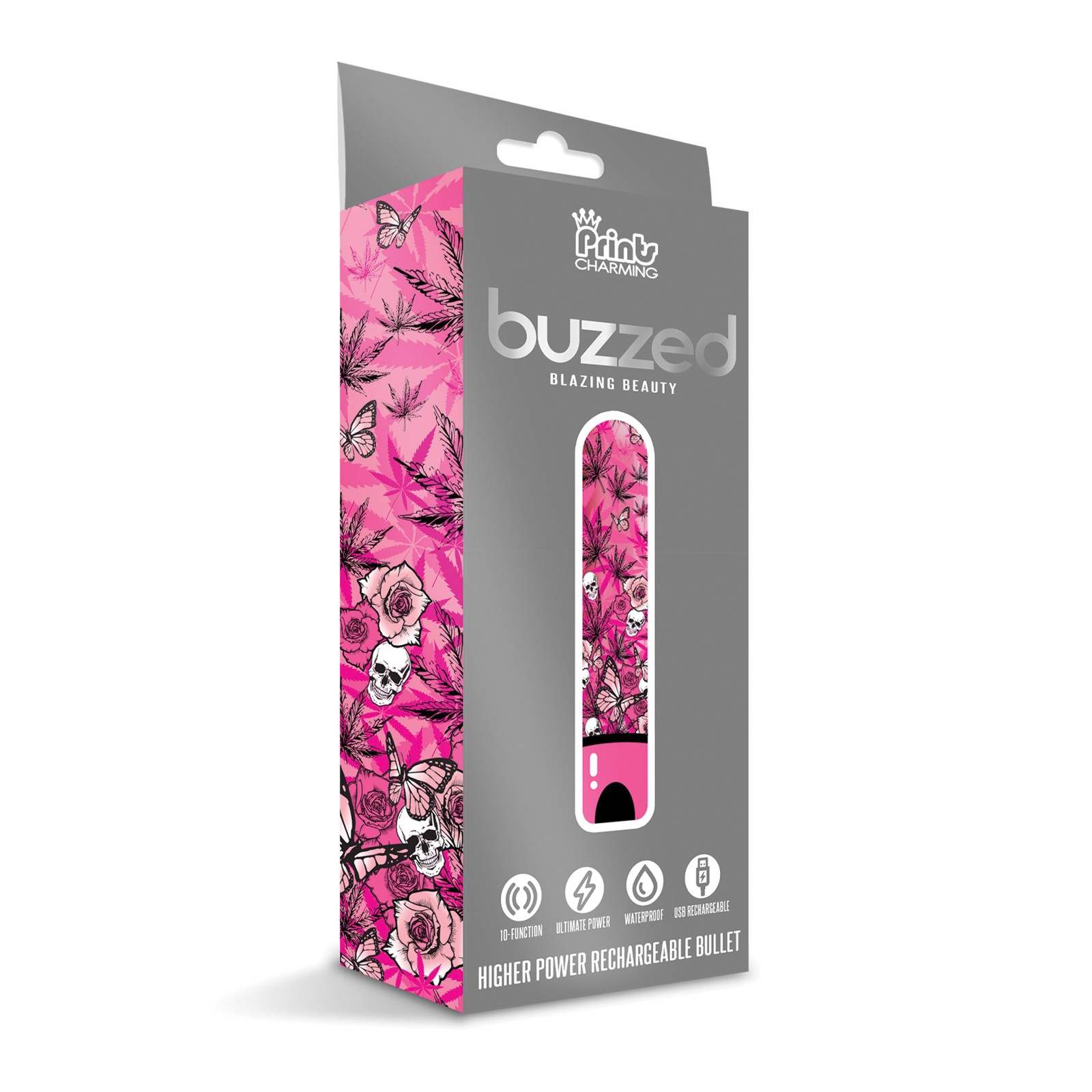 Buzzed 3.5" Rechargeable Bullet - Blazing Pink