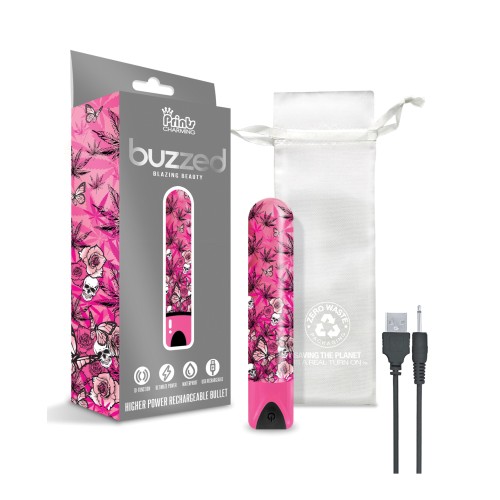 Buzzed 3.5" Rechargeable Bullet - Blazing Pink