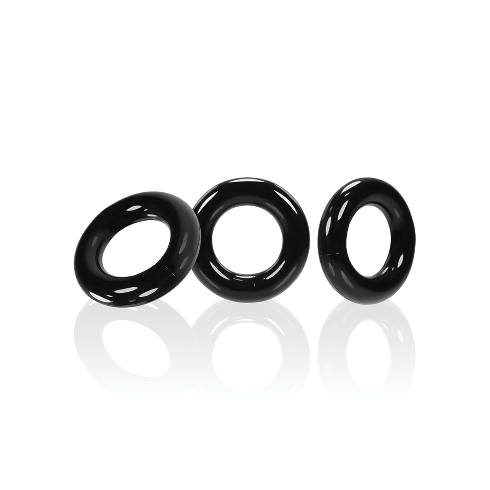 Anillos Oxballs Willy - Paquete de 3 Negros