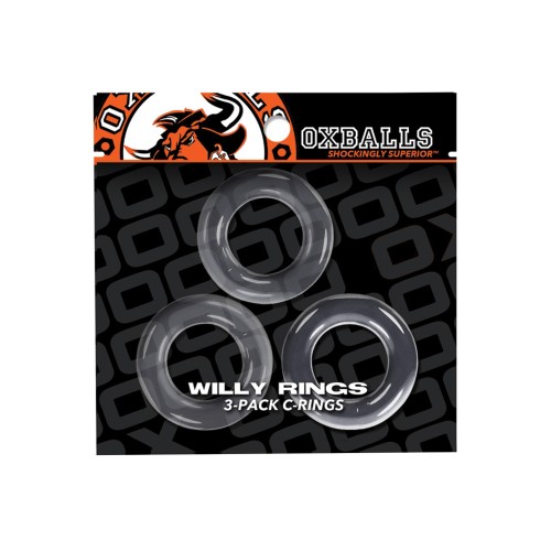 Oxballs Willy Rings - Clear Pack of 3